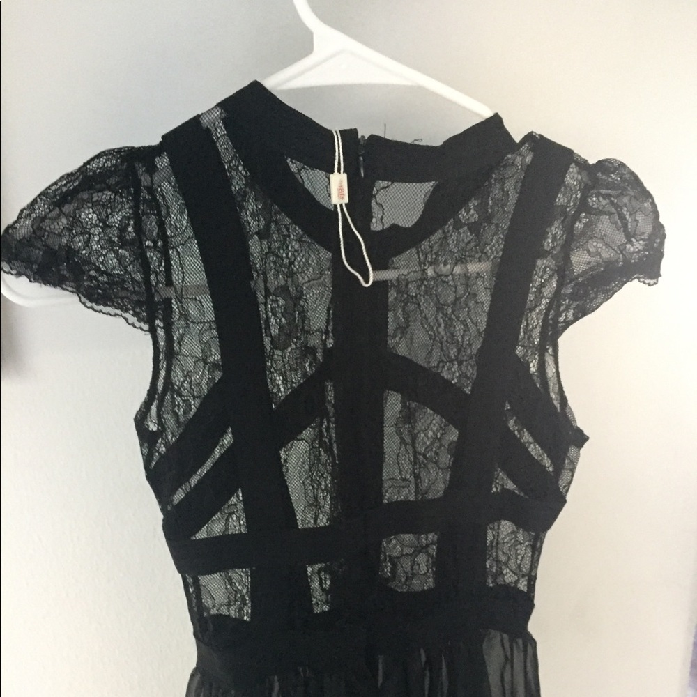 Harness lace mesh Sheer maxi cover up dress long